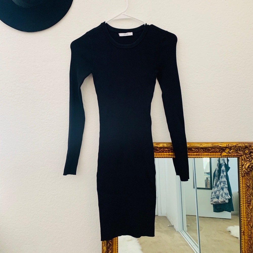 NWOT A.R.C. body con black dress